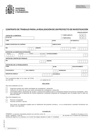 plantilla contrato proyecto investigacion
